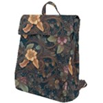 Floral Seamless Pattern Decorative Flap Top Backpack