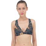 Floral Seamless Pattern Decorative Classic Banded Bikini Top