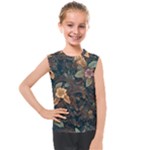 Floral Seamless Pattern Decorative Kids  Mesh Tank Top