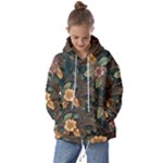 Floral Seamless Pattern Decorative Kids  Oversized Hoodie