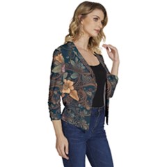 Women s Casual 3/4 Sleeve Spring Jacket 