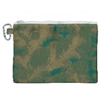 Seamless Pattern Pattern Leaves Canvas Cosmetic Bag (XL)