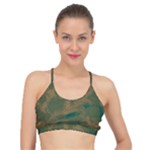 Seamless Pattern Pattern Leaves Basic Training Sports Bra