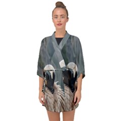 Half Sleeve Chiffon Kimono 