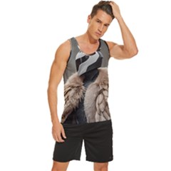 Men s Wide Collar Tank Top 