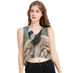 Digital Rebel 6 V-Neck Cropped Tank Top