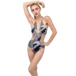 Digital Rebel 6 Plunging Cut Out Swimsuit