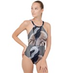 Digital Rebel 6 High Neck One Piece Swimsuit