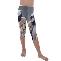 Kids  Lightweight Velour Capri Leggings  