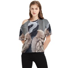 One Shoulder Cut Out T-Shirt 