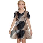 Digital Rebel 6 Kids  Short Sleeve Tiered Mini Dress