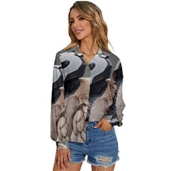 Women s Long Sleeve Button Up Shirt 