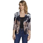 Digital Rebel 6 Women s One-Button 3/4 Sleeve Short Jacket