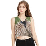 Digital Rebel (14) V-Neck Cropped Tank Top