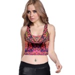 Trippy Garland Racer Back Crop Top