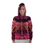 Trippy Garland Women s Hooded Windbreaker