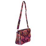 Trippy Garland Shoulder Bag with Back Zipper