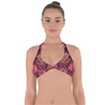 Trippy Garland Halter Neck Bikini Top