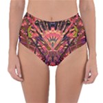 Trippy Garland Reversible High-Waist Bikini Bottoms