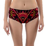 Trippy Garland Reversible Mid-Waist Bikini Bottoms