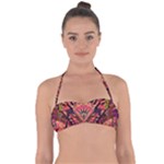 Trippy Garland Tie Back Bikini Top