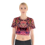 Trippy Garland Cotton Crop Top