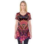 Trippy Garland Short Sleeve Tunic 