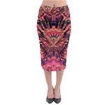 Trippy Garland Midi Pencil Skirt