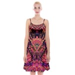 Trippy Garland Spaghetti Strap Velvet Dress