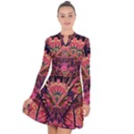 Trippy Garland Long Sleeve Panel Dress