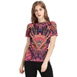 Trippy Garland Women s Short Sleeve Rash Guard