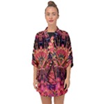 Trippy Garland Half Sleeve Chiffon Kimono