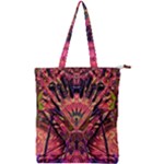 Trippy Garland Double Zip Up Tote Bag