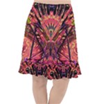 Trippy Garland Fishtail Chiffon Skirt