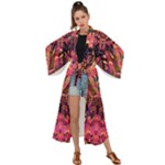 Trippy Garland Maxi Kimono