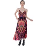 Trippy Garland Tie Back Maxi Dress