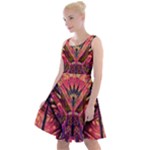 Trippy Garland Knee Length Skater Dress