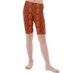 Apple Arrow Pattern Design Drawing Kids  Mid Length Swim Shorts