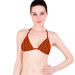 Apple Arrow Pattern Design Drawing Classic Bikini Top