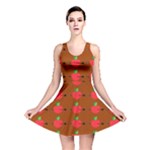 Apple Arrow Pattern Design Drawing Reversible Skater Dress