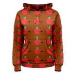 Apple Arrow Pattern Design Drawing Women s Pullover Hoodie