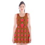 Apple Arrow Pattern Design Drawing Scoop Neck Skater Dress