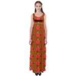 Apple Arrow Pattern Design Drawing Empire Waist Maxi Dress