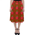 Apple Arrow Pattern Design Drawing Classic Midi Skirt