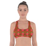 Apple Arrow Pattern Design Drawing Cross Back Sports Bra