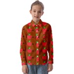 Apple Arrow Pattern Design Drawing Kids  Long Sleeve Shirt