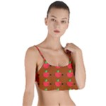 Apple Arrow Pattern Design Drawing Layered Top Bikini Top 