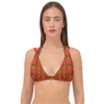 Apple Arrow Pattern Design Drawing Double Strap Halter Bikini Top