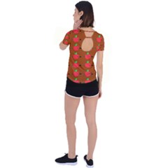 Back Circle Cutout Sports T-Shirt 