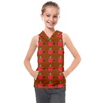 Apple Arrow Pattern Design Drawing Kids  Sleeveless Hoodie